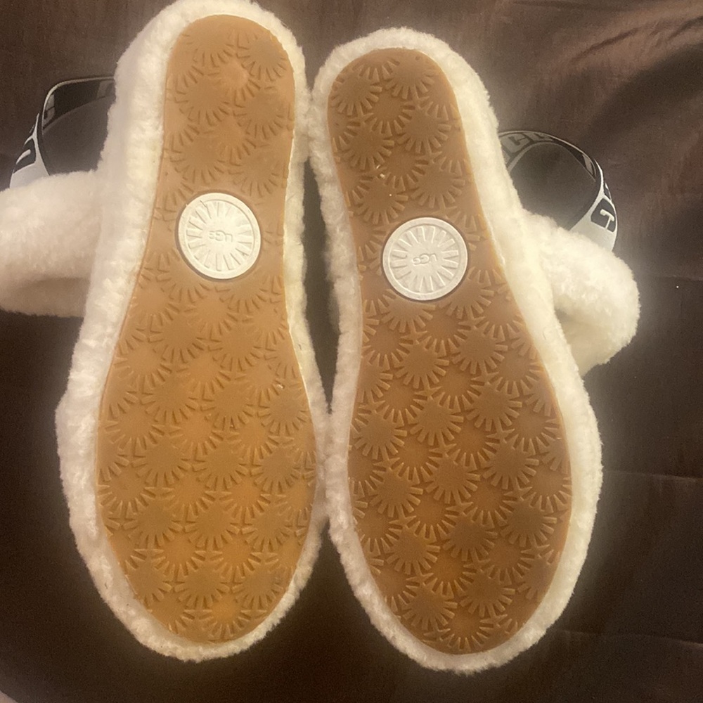 UGG Australia Oh Yeah Women's Slipper sandals Size  White fur - Picture 5 of 6